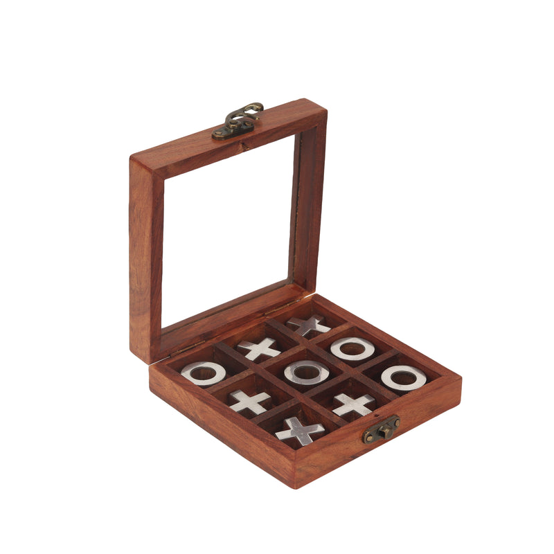 Wooden Tic Tac Toe Game