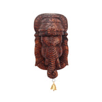 Waghai Wood Wall Hanging Ganesha With Bell