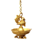 Wall Hanging Hamsa Oil Lamp With Chain