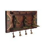 Wooden Dhokra Key Holder