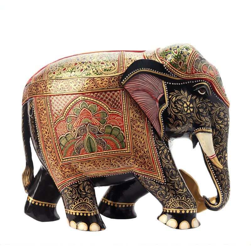 Wooden Elephant Painted