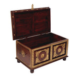 Sheesham Wooden Box With Brass Work