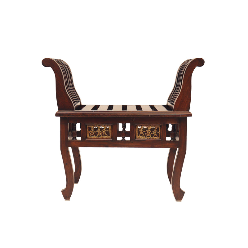 Wooden Side Seater Without Cushion