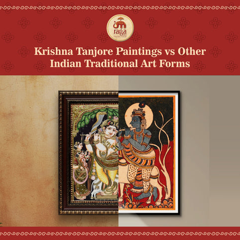 Krishna Tanjore Paintings vs Other Indian Traditional Art Forms