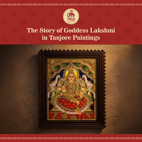The Story of Goddess Lakshmi in Tanjore Paintings