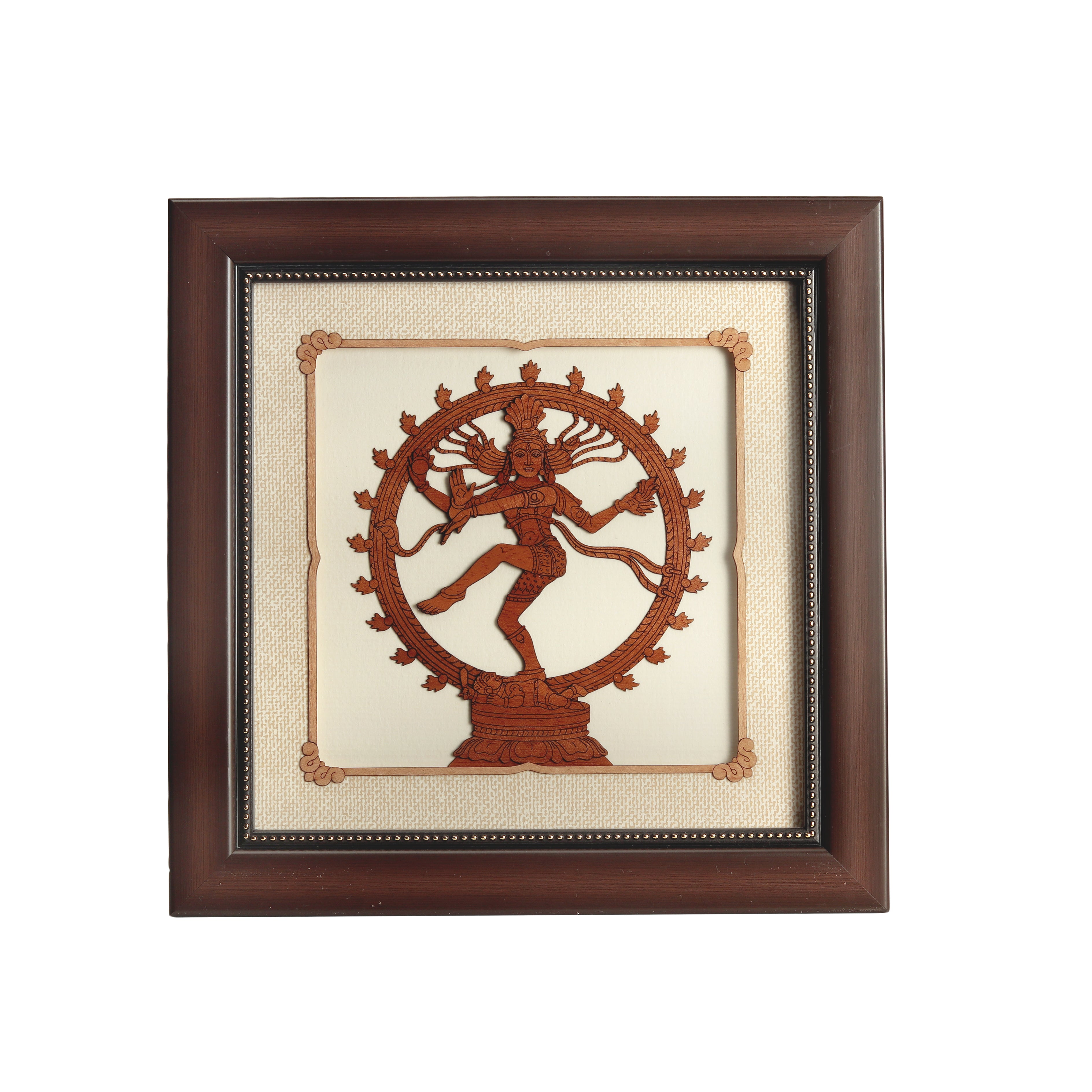 Silk painting artwork on fabric featuring traditional Asian design with vibrant colours and historical motifs