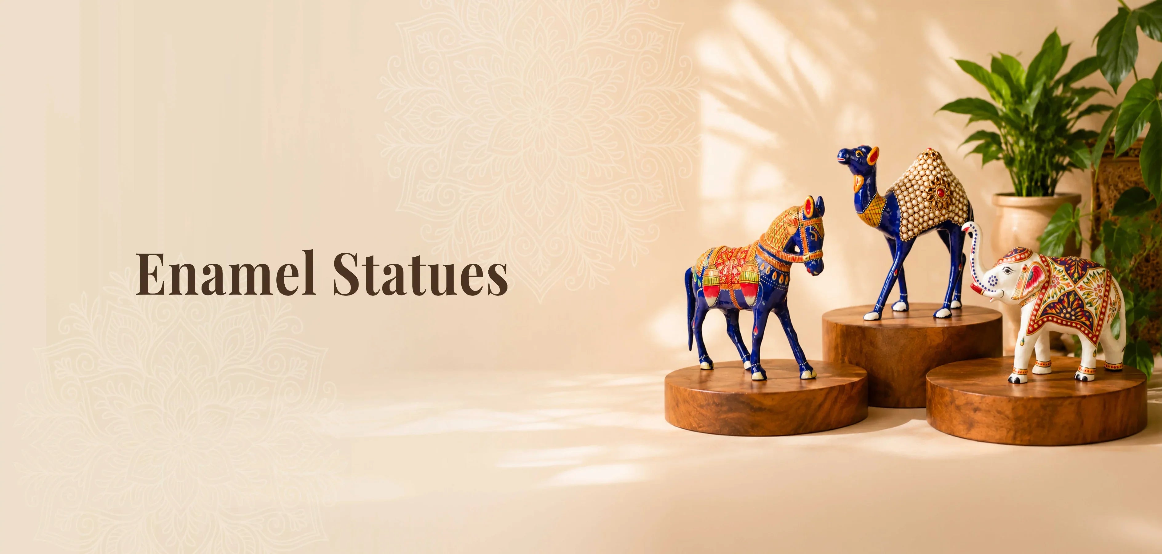 Handmade Enamel Statues