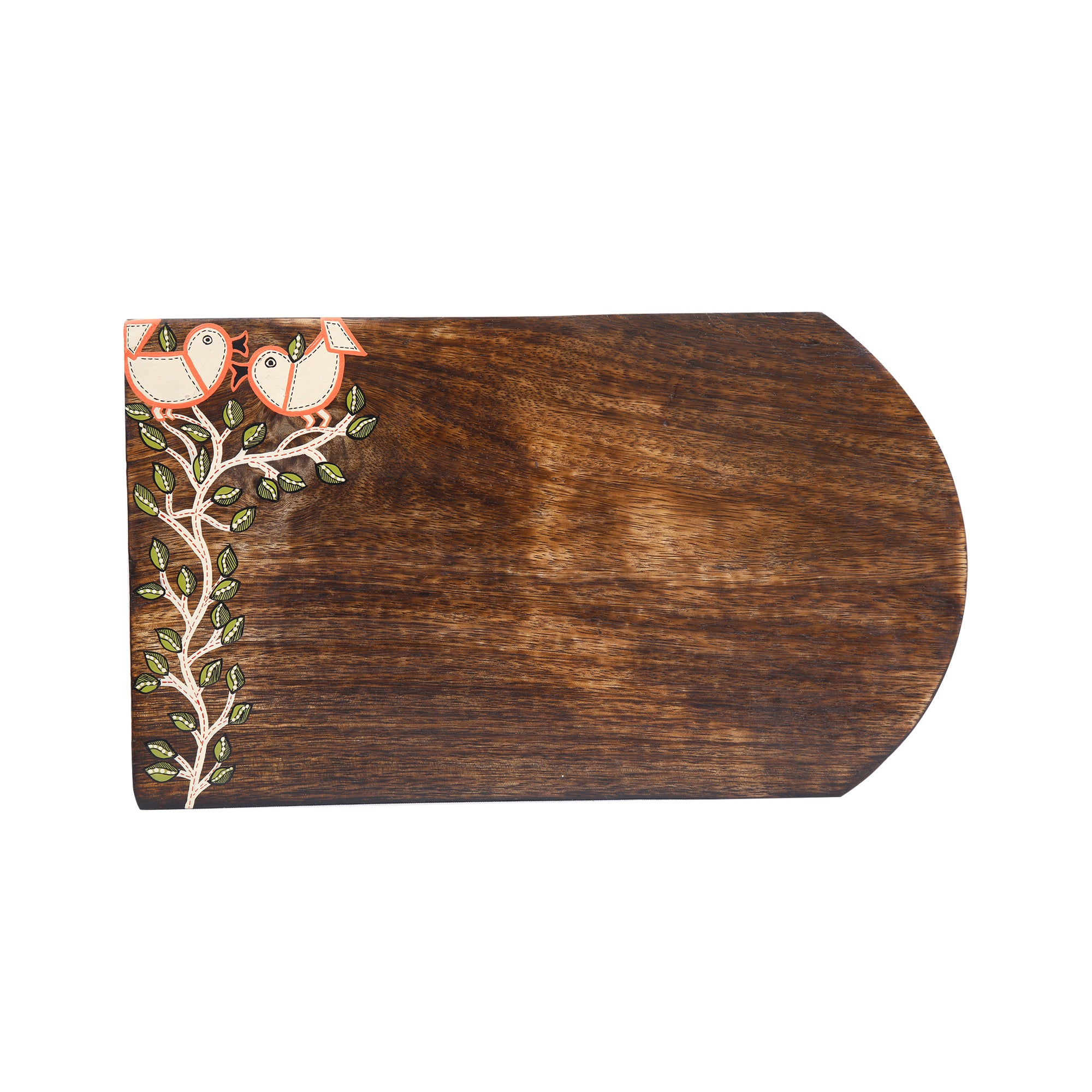 Wooden Street Birds of Love Curved Name Plate for Home