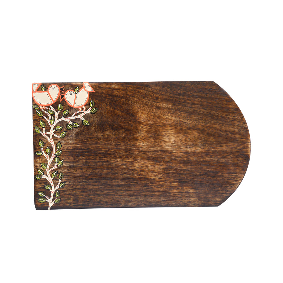 Wooden Street Birds of Love Curved Name Plate for Home