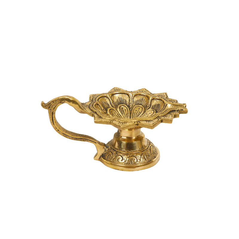 BRASS CARVING HANDLE DEEPA