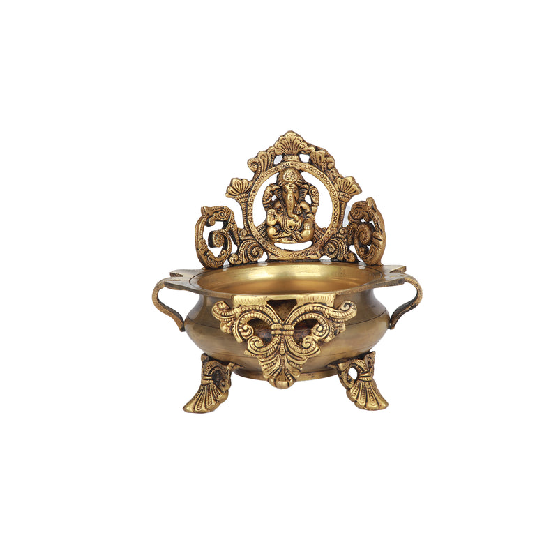 Brass Ganesha Urli