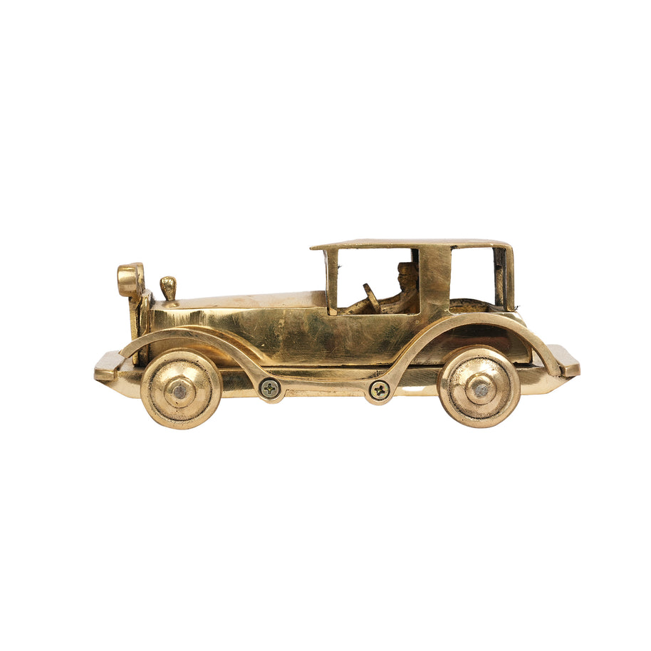 Premium Brass Vintage Car Showpiece
