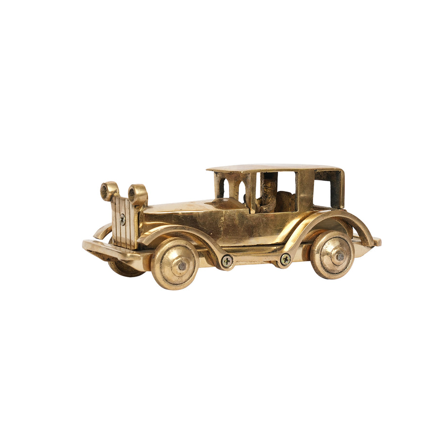 Premium Brass Vintage Car Showpiece