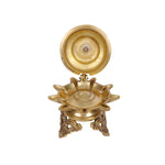 Brass Dancing Ganesha lamp