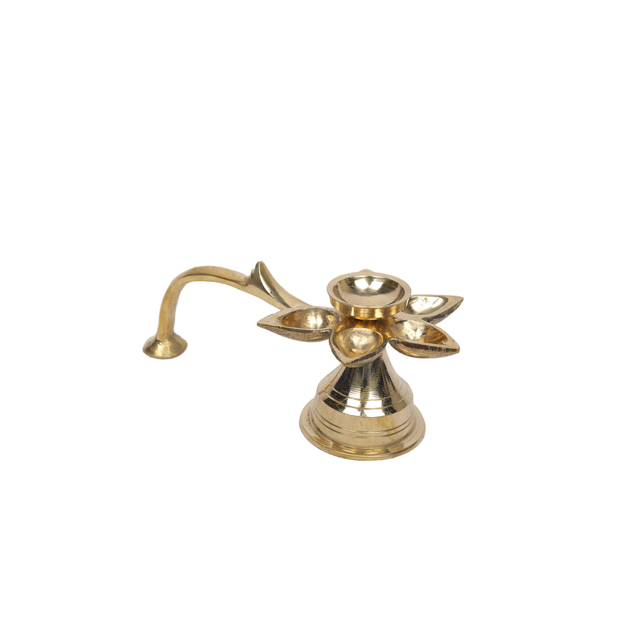 Brass Kamal pancha arthi -1