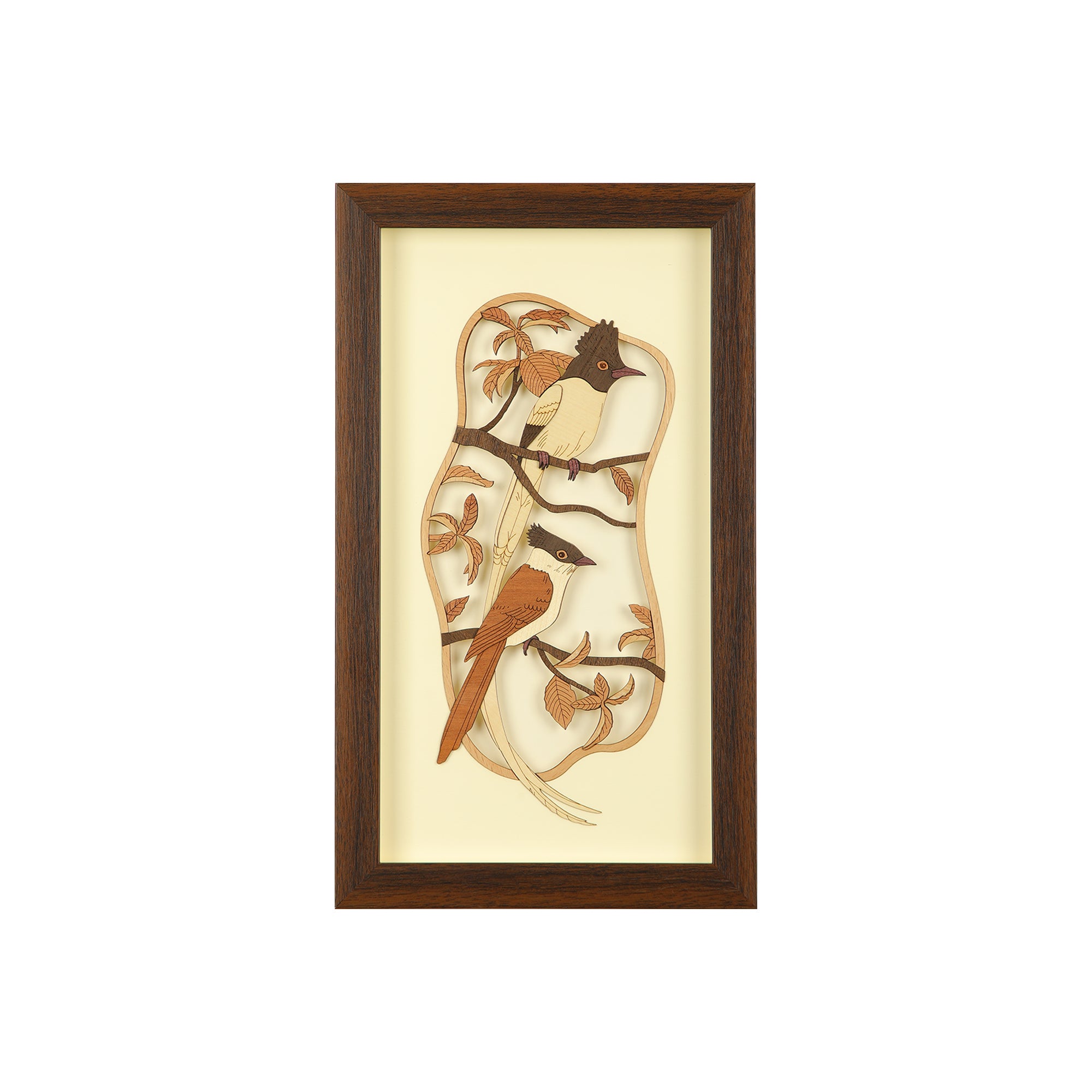 Paradise bird Wooden Carving Frame