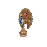 wood 12in  Peacock Moti Work