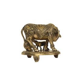 BRASS 6 IN COW AND CALF