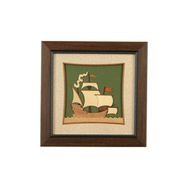 Ship Wooden Carving Frame