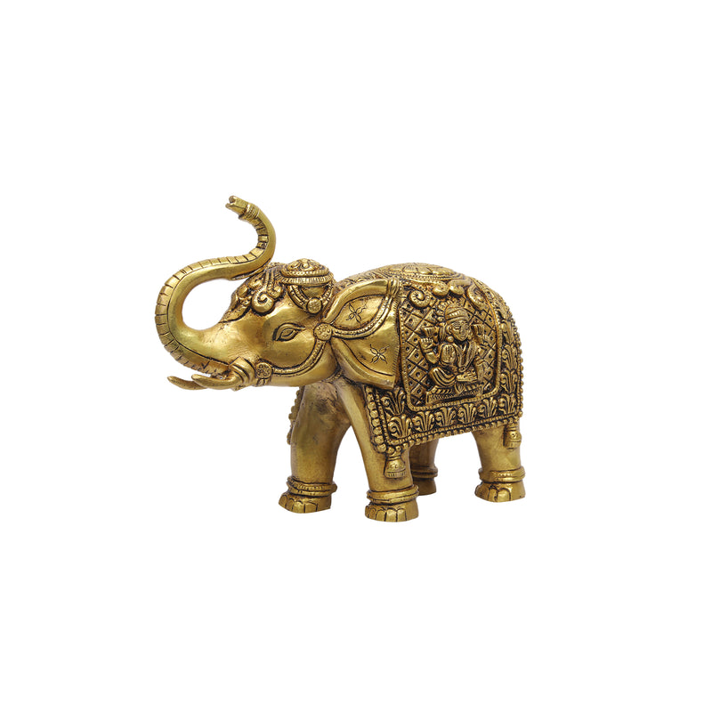 Brass Elephant Idol