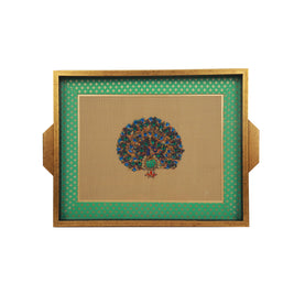 Tray With Peacock