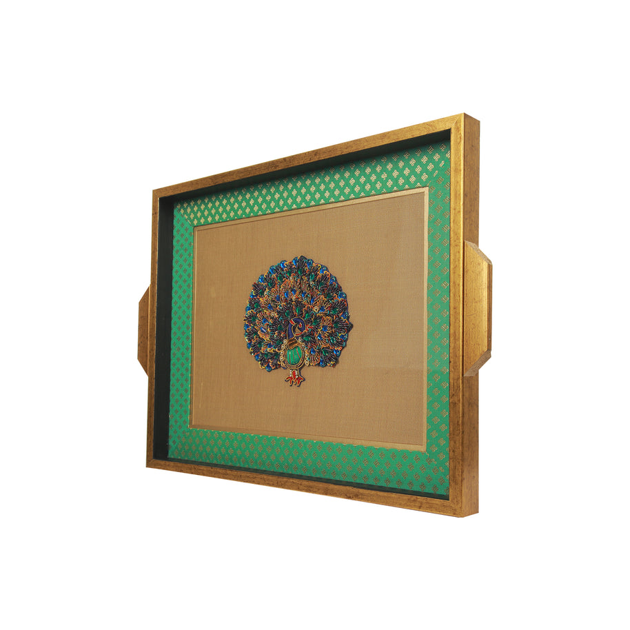 Tray With Peacock