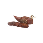 Wood Coaster Set Duck Shape