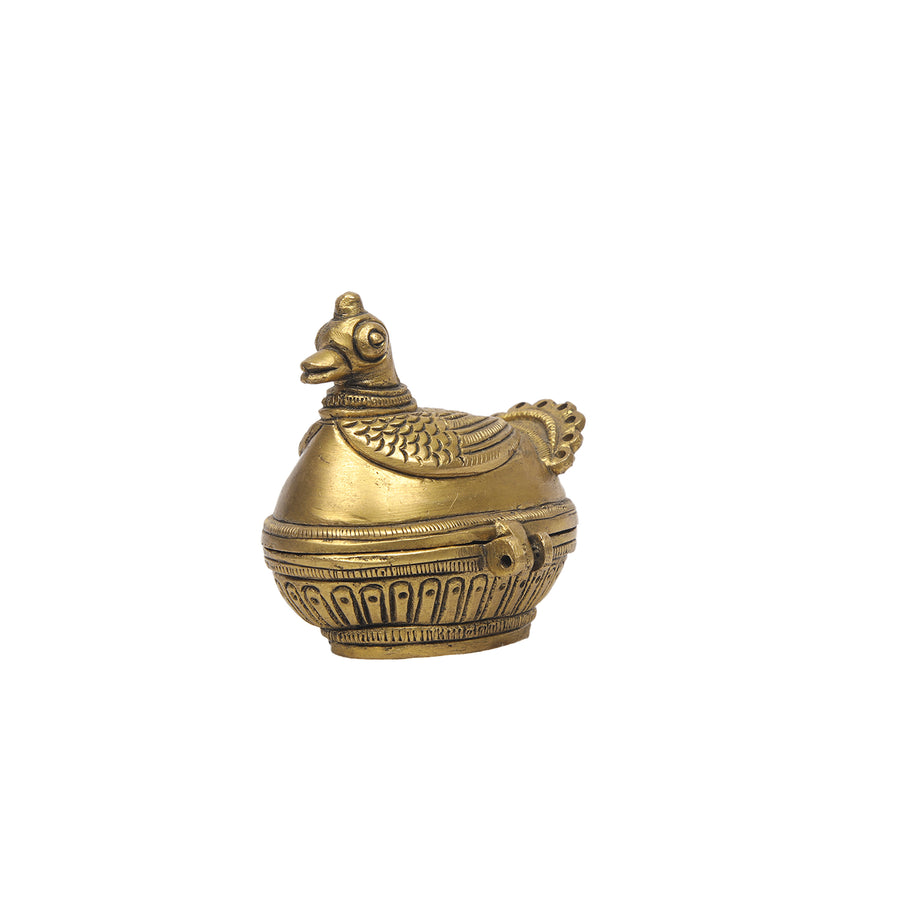 Brass Peacock Box