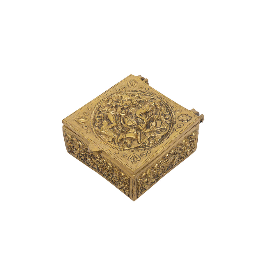 Brass Peacock Box