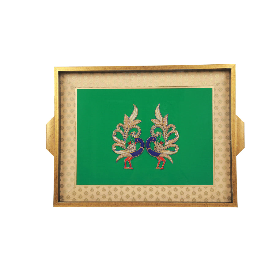 Tray With Peacock