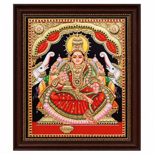 Gajalakshmi Tanjore Painting