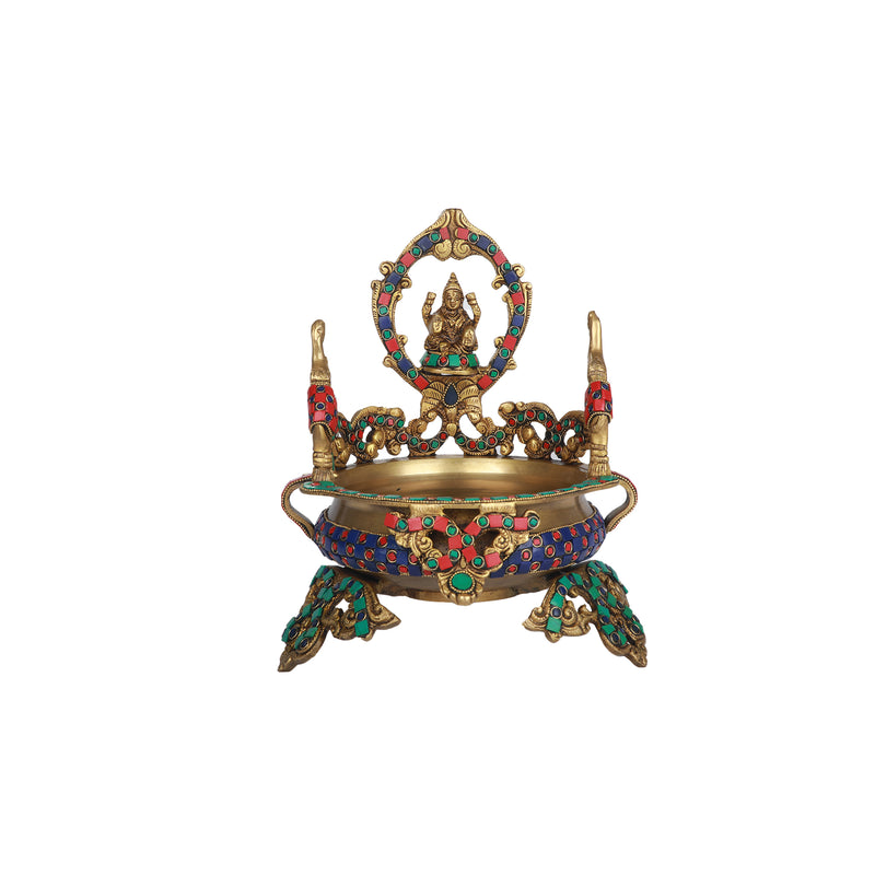 Brass  Gajalakshmi Urli
