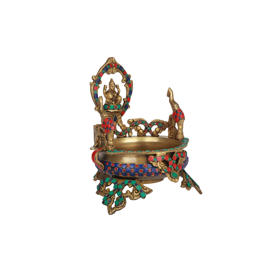 Brass  Gajalakshmi Urli