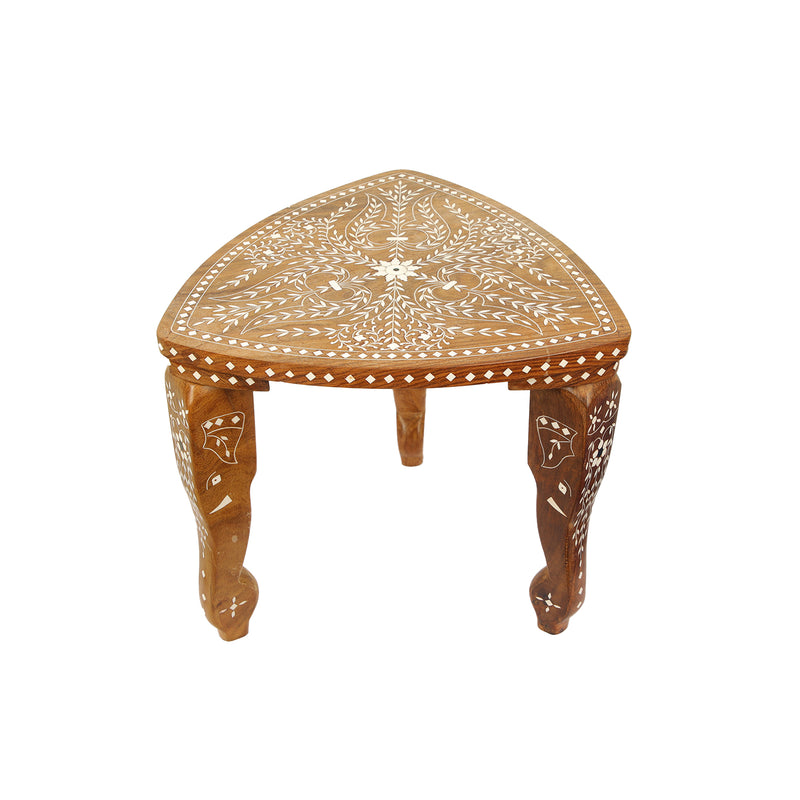 Wooden Stool  Inlay work