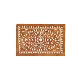 INLAY WORK ON WOODEN BOX