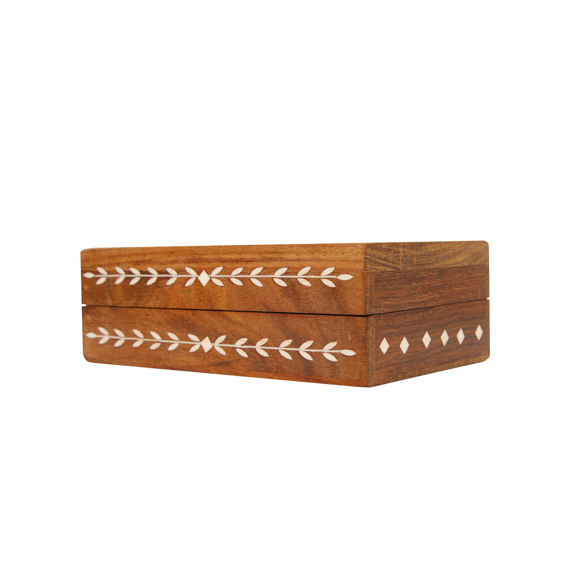 INLAY WORK ON WOODEN BOX