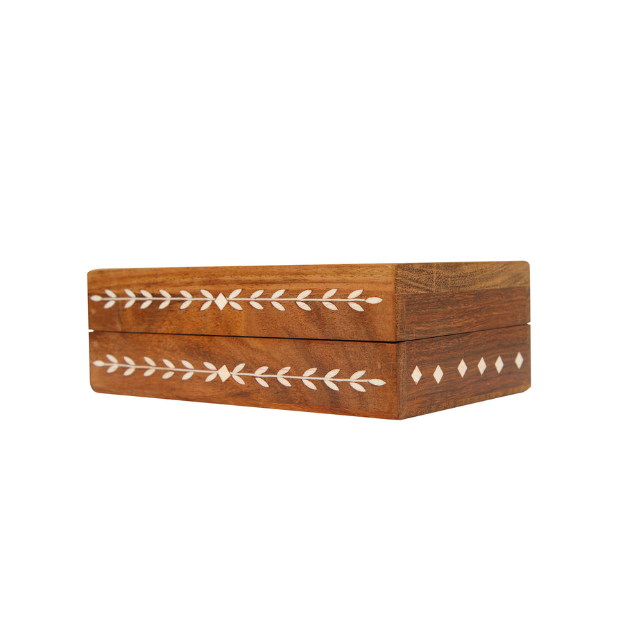 INLAY WORK ON WOODEN BOX