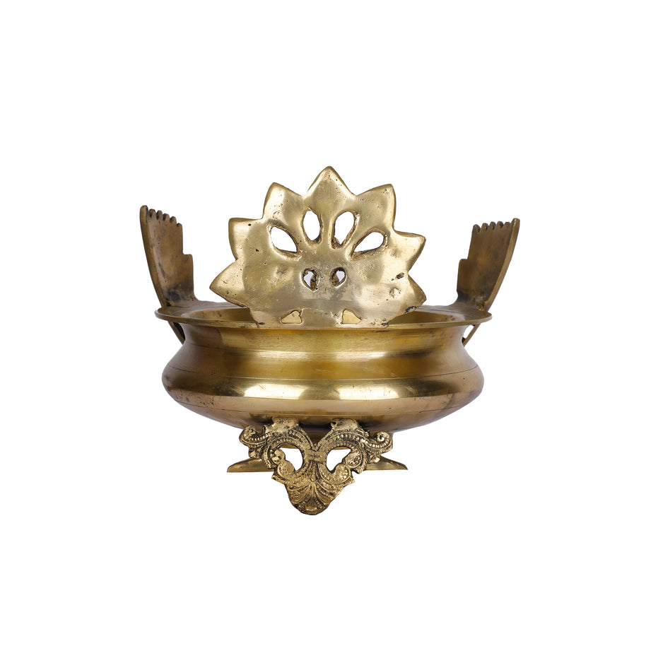 Brass Peacock Urli