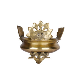 Brass Peacock Urli