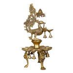 Brass  Bird Lamp with Stand
