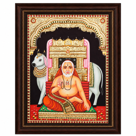 Tanjore Raghava Swamy Painting with 22K Gold Foil – 24 × 18 Inches