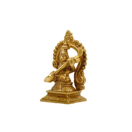 Brass Saraswati Veena Statue