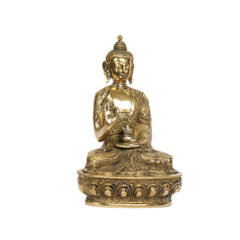 Handcrafted Brass Buddha Idol And  Meditating Buddha Statue