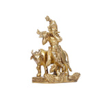 Brass Cow Krishna