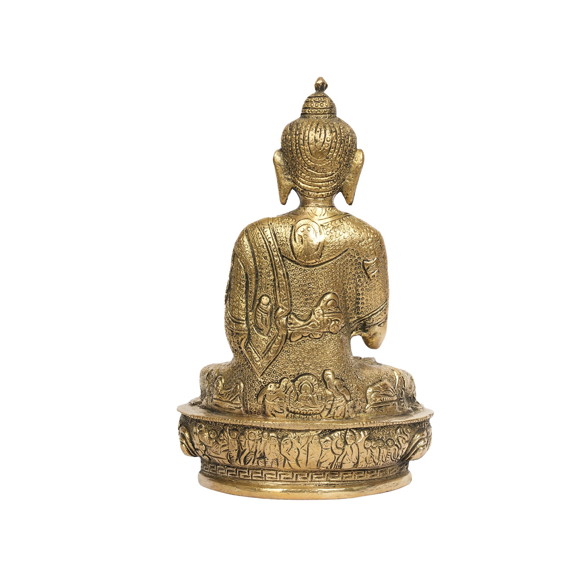 Handcrafted Brass Buddha Idol And  Meditating Buddha Statue