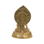 Brass Buddha Sitting On Base