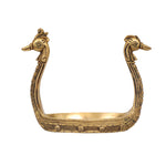 Traditional Brass Urli with Peacock Head Handles