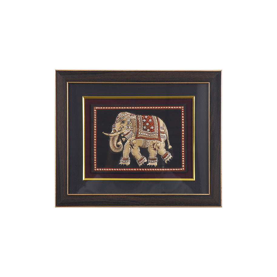 Handcrafted Elephant Framed Wall Art for Home Decor