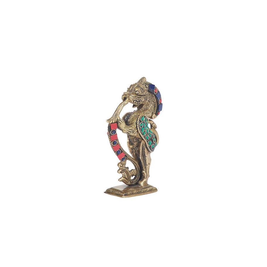 Brass Yali Standing