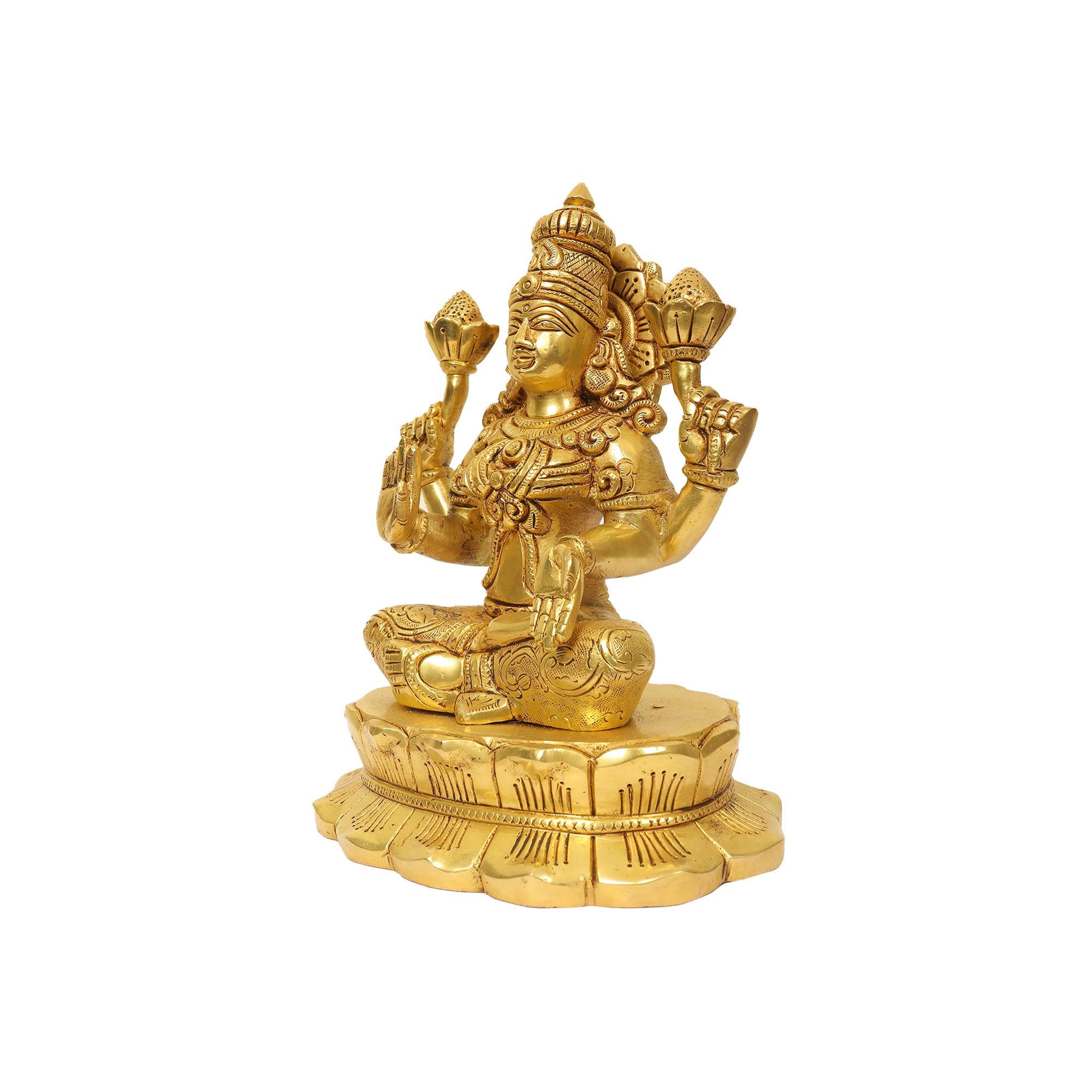 BRASS LAKSHMI SITTING
